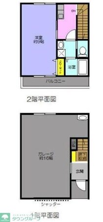 Hideaway432の物件間取画像